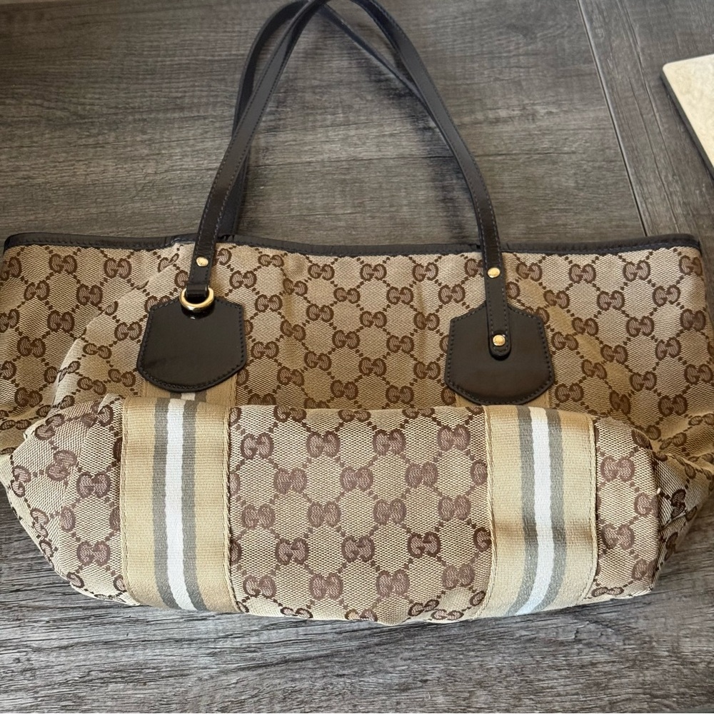 💎GUARANTEED AUTHENTIC GUCCI JOLIE TOTE BAG / SMALL SIZE 💎 - Picture 5 of 12